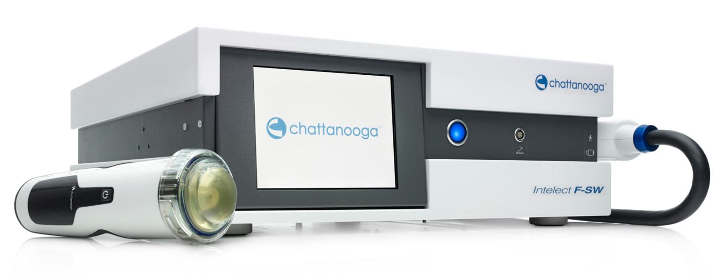Chattanooga Intelect F-SW focused shockwave system with handheld applicator